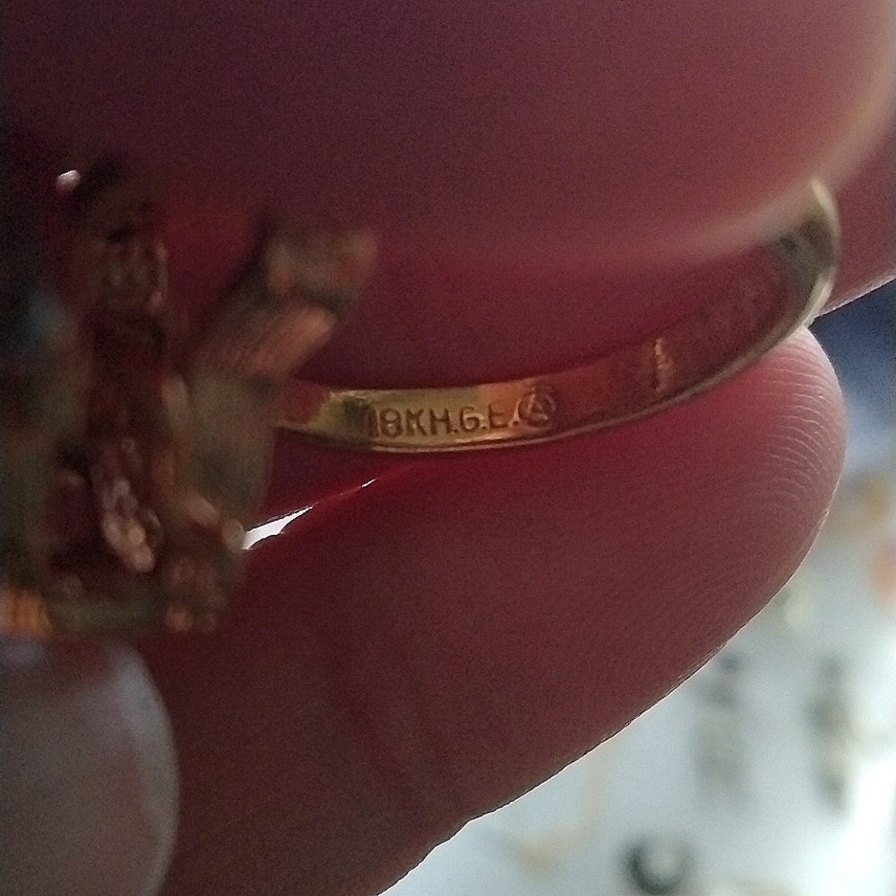 18k Gold Filled Bee Statement Ring - image 4